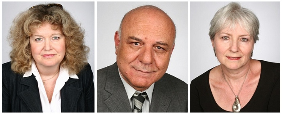 Vorstandssprecherin Barbara Traub M.A., Vorstandsmitglied Michael Kashi und Vorstandsmitglied Susanne Jakubowski (v.l.n.r.)