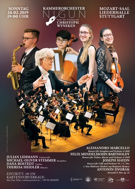 Kammerorchester Nigun e.V. - Sonntag, 24.02.2019, 19.00 Uhr, Liederhalle Stuttgart, Mozartsaal - Save The Date