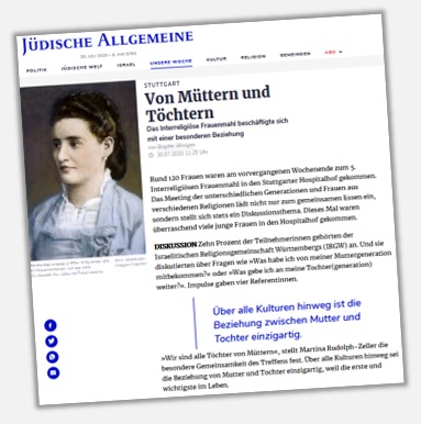 Jüdische Allgemeine (30.07.2020): Von Müttern und Töchtern