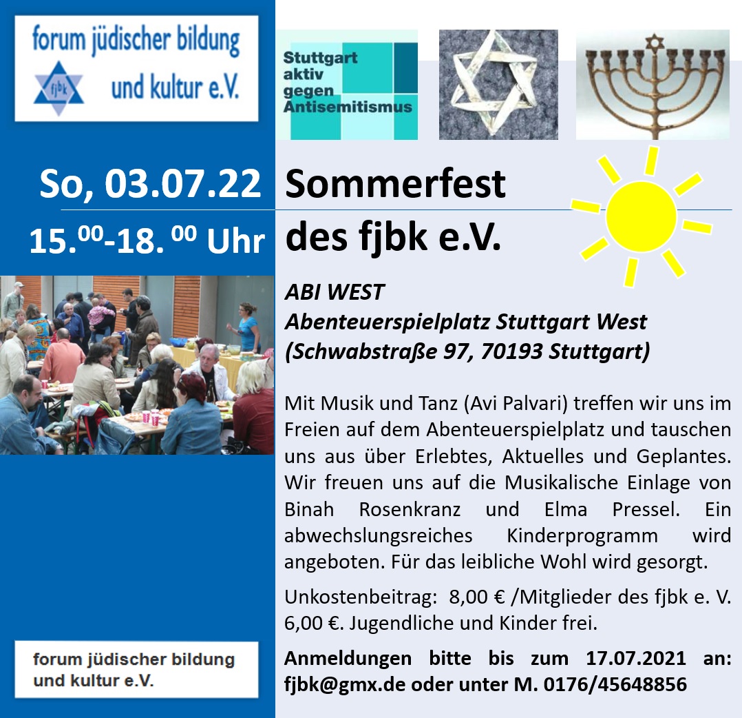 Sommerfest des forum jdischer bildung und kultur e.V. (fjbk)