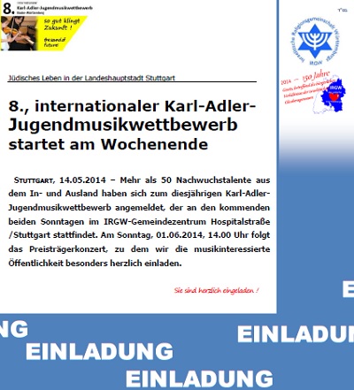 8., internationaler Karl-Adler-Jugendmusikwettbewerb Baden-Wrttemberg