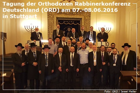 Jahresmitgliederversammlung der Orthodoxen Rabbinerkonferenz Deutschland (ORD) 2016 - 5776 in Stuttgart