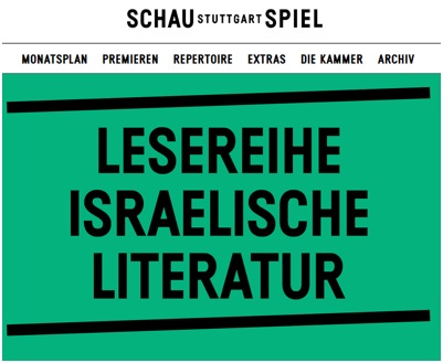 Schauspiel Stuttgart - Lesereihe Israelische Kultur