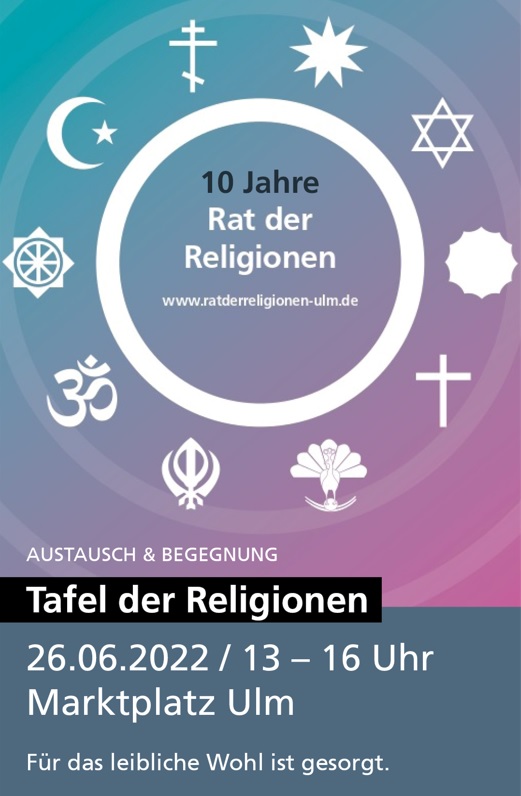 Tafel der Religionen - 10 Jahre Rat der Religionen Ulm