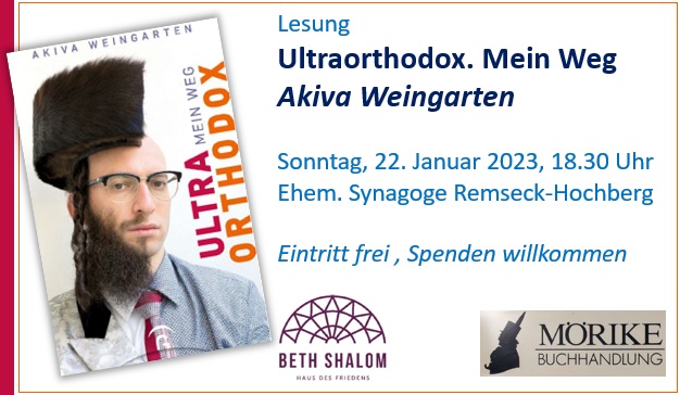 Lesung Akiva Weingarten: Ultraorthodox. Mein Weg.