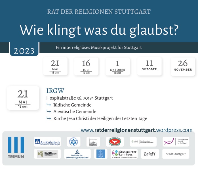 Rat der Religionen Stuttgart - fnfteilige Veranstaltungsreihe 