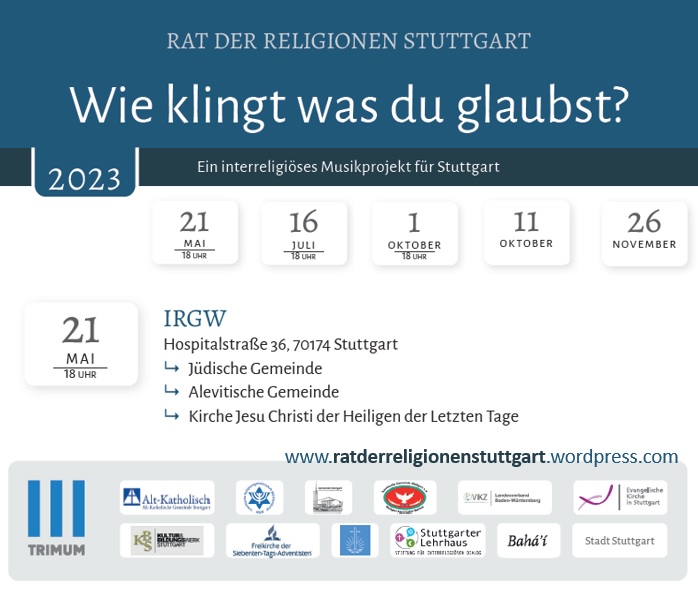 Rat der Religionen Stuttgart - fnfteilige Veranstaltungsreihe 