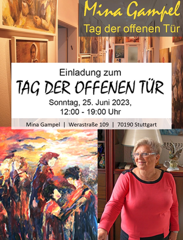 Tag der offenen Tr im Atelier Mina Gampel