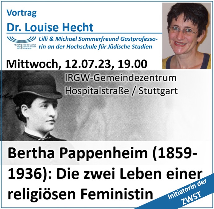 Vortrag Dr. Louise Hecht: Bertha Pappenheim (1859-1936) - Die zwei Leben einer religisen Feministin