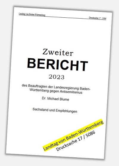 Zweiter Bericht des Beauftragten der Landesregierung Baden-Württemberg gegen Antisemitismus