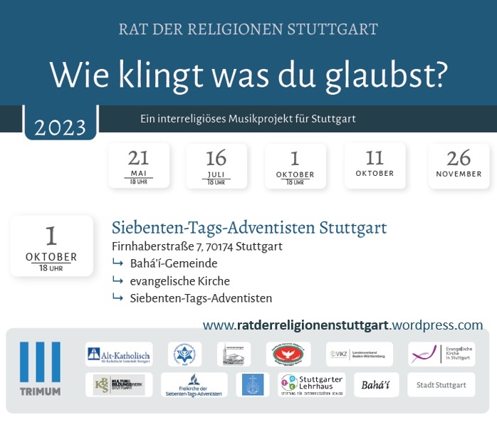 Rat der Religionen Stuttgart - fnfteilige Veranstaltungsreihe 