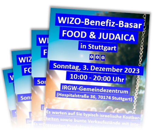 WIZO-Benefiz-Basar Stuttgart 2023 - Women's International Zionist Organisation - WIZO - die grte internationale Frauenorganisation der Welt ist auch in Wrttemberg aktiv, unter anderem auch mit einer YoungWIZO-Gruppe. Infos? - Bitte ggf. bei Sabina Morein melden unter morein@irgw.de Danke!