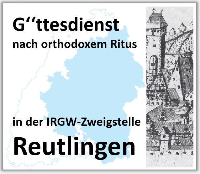 G''ttesdienst in der IRGW-Zweigstelle Reutlingen nach orthodoxem Ritus  -  mehr Infos: www.irgw.de/reutlingen