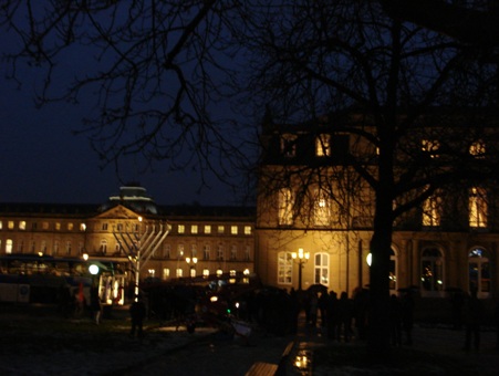 Gemeinsames Znden der Chanukka-Lichter in Stuttgart - 7. Dezember 2010 | 1 Tewet 5771