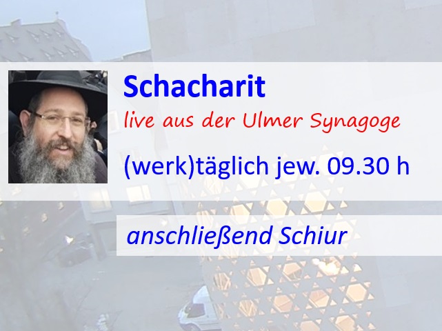 Online-Morgengebet mit Rabbiner Shneur Trebnik